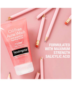 Neutrogena Oil-Free Acne Wash Foaming Scrub - Pink Grapefruit