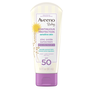 Aveeno Baby Continuous Protection Sensitive Skin Sunscreen SPF 50