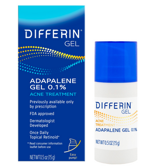 Differin Gel Adapalene Gel 0.1% Acne Treatment