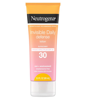 Neutrogena Invisible Daily Defense Sunscreen Lotion SPF 30