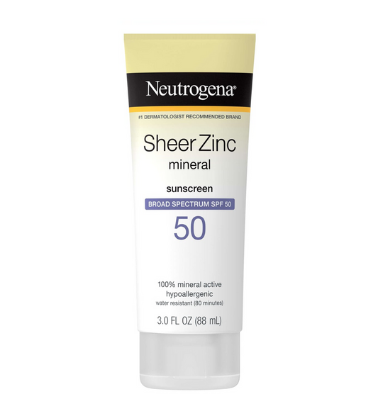 Neutrogena Sheer Zinc Mineral Sunscreen SPF 50
