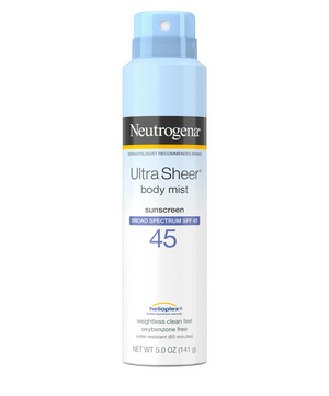 Neutrogena Ultra Sheer Body Mist Full Reach Sunscreen Spray SPF 45 141g