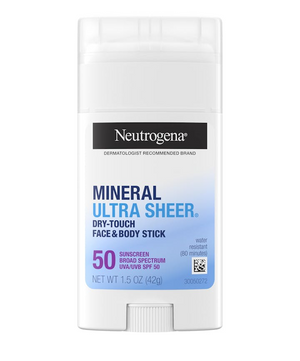 Neutrogena Ultra Sheer® Face & Body Mineral Sunscreen Stick SPF 50