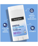 Neutrogena Ultra Sheer® Face & Body Mineral Sunscreen Stick SPF 50